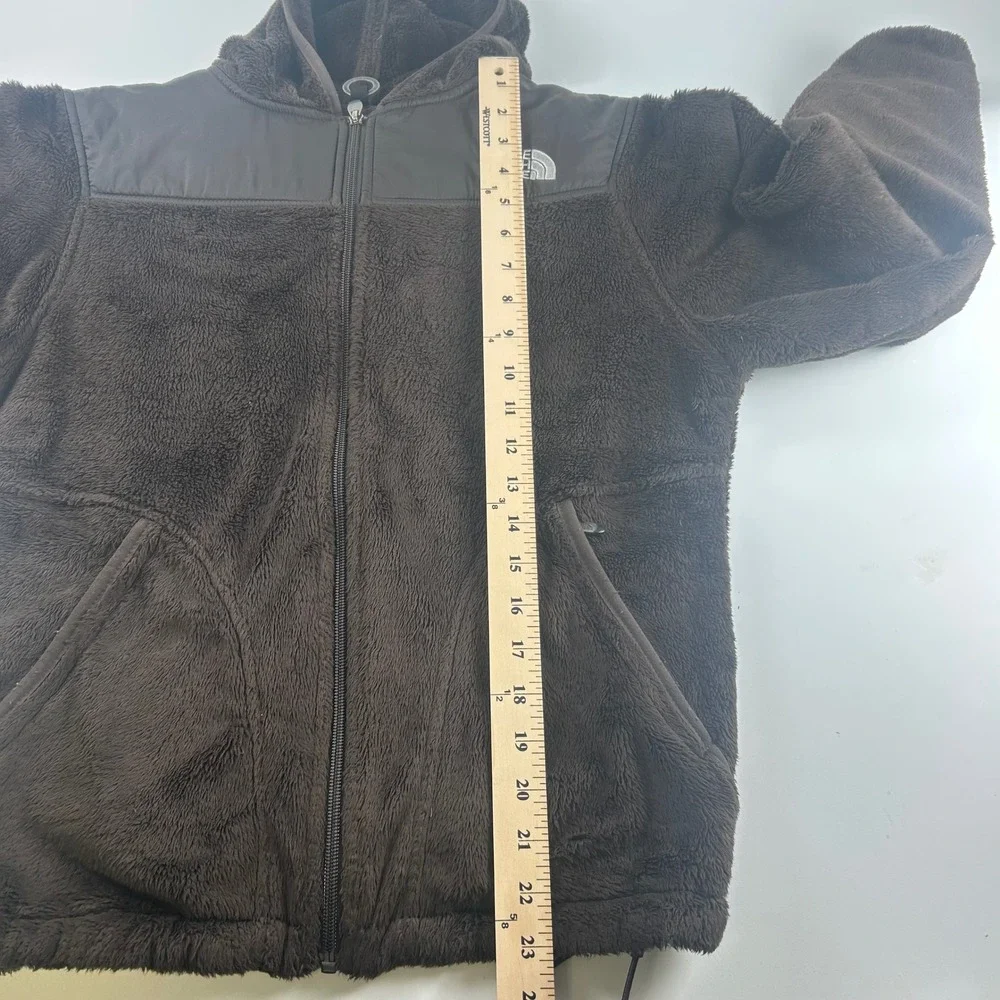 The North Face WMNS N Sherpa Teddy Fleece Hoodie Chocolate Brown Full Zip Jacket